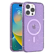 JTLEGEND iPhone 15/Pro/Plus/Pro Max Glitter雙料減震保護殼 iPhone 15 Pro Max 透紫