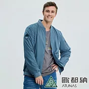 【ATUNAS 歐都納】男款飛行夾克外套A1GA2121M- 2XL 灰藍