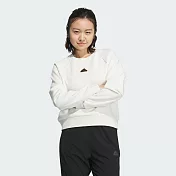 ADIDAS CREW 女圓領套頭衫-JJ1109 L 白色