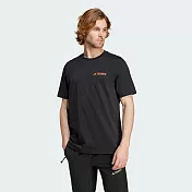 ADIDAS TX MOUNTAIN TEE 男短袖上衣-IZ0466 S 黑色