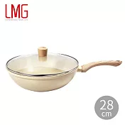 【U】【LMG】香草系列日式不沾炒鍋-28CM(含蓋)