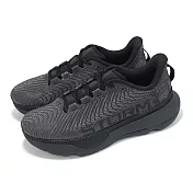 Under Armour 慢跑鞋 Infinite Pro Storm 男鞋 女鞋 黑 防潑水 緩衝 回彈 運動鞋 全黑 UA 3027588001 23.5cm BLACK/GREY