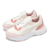 Puma 休閒鞋 Cassia Rose 女鞋 米白 粉 低筒 緩衝 厚底 增高 老爹鞋 39391208