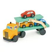 【美國 Mentari】雙層運輸拖車(木製玩具/玩具車)