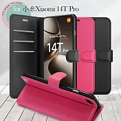 Dapad for 小米14T Pro 百搭時代多卡式夾層皮套 黑色