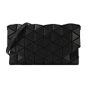 ISSEY MIYAKE 三宅一生 BAOBAO 霧面幾何菱格翻蓋斜揹包- 黑