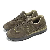 New Balance 休閒鞋 574 Legacy 男鞋 女鞋 咖啡 橄欖綠 Cordura 抗撕裂 麂皮 情侶鞋 NB U574LGBO-D 23cm BROWN