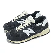 New Balance 休閒鞋 574 男鞋 女鞋 幻黑 兔毛灰 麂皮 緩衝 經典 情侶鞋 NB U574RBH-D