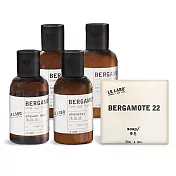 Le Labo Bergamote 22佛手柑旅行5件組[洗髮精50ml+潤髮乳50ml+沐浴乳50ml+身體乳50ml+香皂30g]X2-國際航空版-期效202509