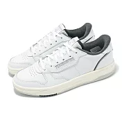 Reebok 休閒鞋 Phase Court 女鞋 白 灰 皮革 低筒 小白鞋 100201449? 23cm WHITE/WHITE/GREY