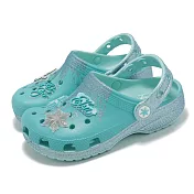 Crocs 洞洞鞋 Frozen Elsa Classic Clog K 中童 冰藍 冰雪奇緣 艾莎 小朋友 21023590H