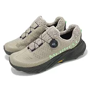 Merrell 越野跑鞋 Agility Peak 5 Boa GTX 男鞋 米白 綠 防水 旋鈕 橡膠大底 戶外 ML068277