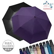 【雨之情】防曬膠輕鋁抗風折疊傘 深紫色