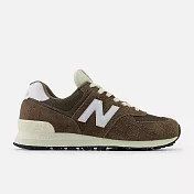 New Balance 574 系列 男女 休閒鞋-U574RBI-D US7.5 棕色