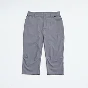 ADISI 女Supplex格紋速乾七分褲 AP2411045 (S-XL)｜彈性 吸濕排汗 快乾 透氣 耐磨 抗撕裂 M 砂石灰