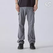 ADISI 男Supplex格紋速乾長褲 AP2411043 (M-3XL)｜彈性 吸濕排汗 快乾 透氣 耐磨 抗撕裂 M 砂石灰