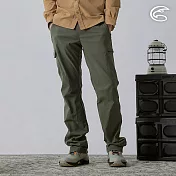 ADISI 男Supplex格紋速乾長褲 AP2411043 (M-3XL)｜彈性 吸濕排汗 快乾 透氣 耐磨 抗撕裂 M 森林綠