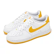 Nike 休閒鞋 Air Force 1 GS 大童 女鞋 白 黃 柳丁黃 AF1 百搭 FV5948-109