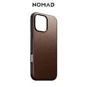 美國NOMAD 摩登Classic皮革保護殼<BR>iPhone 16 Pro(6.3＂) 棕