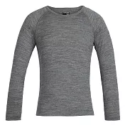 【紐西蘭Icebreaker】兒童 Oasis 圓領長袖上衣-BF200 10 季風灰