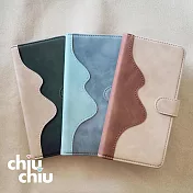 【CHIUCHIU】Apple iPhone 16 Plus (6.7吋)復古雲彩紋側掀式可插卡保護皮套 (卡其色)