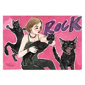 【玲廊滿藝】桂桑比illustration-搖滾?貓爆裂貝斯 29.7x21cm