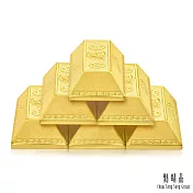 【點睛品】生生金寶系列 招財進寶 6兩 黃金金磚_計價黃金(1兩x6塊)