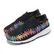 Nike 休閒鞋 Air Footscape Woven Rainbow 女鞋 男鞋 彩虹編織 黑 麂皮 復刻 FB1959-002