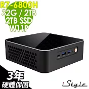 iStyle M2 AMD迷你電腦 (R7-6800H/32G/2TB+2TB SSD/W11P)