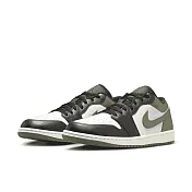 NIKE AIR JORDAN 1 LOW 男休閒鞋-黑綠-553558092 US7.5 黑色