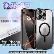 DAPAD for iPhone16 Pro Max 專 利傳感技術磁吸保護殼-透黑