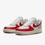 NIKE AIR FORCE 1 07 LV8 男休閒鞋-白紅-HJ9094012 US6 白色