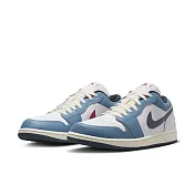 NIKE AIR JORDAN 1 LOW SE 男休閒鞋-白藍-HM3711144 US7.5 白色