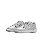 NIKE AIR JORDAN 1 RETRO LOW OG (GS) 中大童 女休閒鞋-灰-CZ0858002 US3.5 灰色