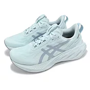 Asics 慢跑鞋 Novablast 4 LE 男鞋 水藍 厚底 回彈 運動鞋 亞瑟士 1011B887020 29.5cm COOL GREY/GREY BLUE