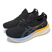 Asics 慢跑鞋 GEL-Nimbus 26 Lite-Show 男鞋 黑 橘藍 夜光 緩衝 運動鞋 亞瑟士 1011B921001 29.5cm BLACK/BLACK