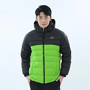 【遊遍天下】男款經典款防潑水防風保暖羽絨外套 (GJ22047) 2XL 綠色