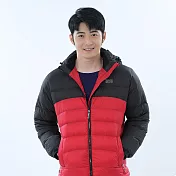 【遊遍天下】男款經典款防潑水防風保暖羽絨外套  ( GJ22047 ) 5XL 紅色