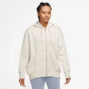 NIKE AS W NSW PHNX FLC FZ OS HOODIE 女連帽外套-DQ5759104 S 白色