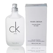 CK ONE 中性淡香水 100ML Tester (原廠公司貨)