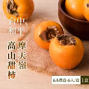 【家購網嚴選】摩天嶺高山6A甜柿6入禮盒(1200g±10%/盒)