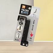 hold掛/門板式L型霧黑折疊掛架-2入