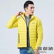 【ATUNAS 歐都納】男款KEEP WARM輕量羽絨保暖外套A1GA2234M*- M 明亮黃