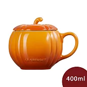Le Creuset 萬聖節系列 南瓜造型馬克杯 400ml 珊瑚橘 茶杯 水杯