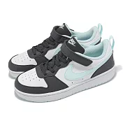 Nike 童鞋 Court Borough Low Recraft PS 中童 黑 水藍 魔鬼氈 HQ3261-060