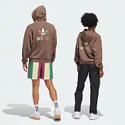 ADIDAS GFX Hoodie 男女圓領套頭衫-IY7372 L 棕色