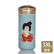 《乾唐軒活瓷》盛唐風雅隨身杯 / 大 / 雙層 / 淺水藍 330ml 無 淺水藍