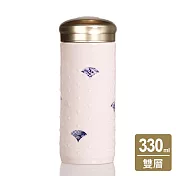 《乾唐軒活瓷》玲瓏如意隨身杯 / 大 / 雙層 / 粉紅 330ml 無 粉紅