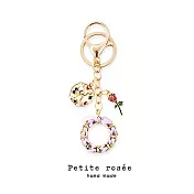 【Petite rosee】童話故事奢華金屬包包鑰匙圈配件掛吊飾｜品牌禮盒包裝｜閨蜜生日情人女友老婆母親聖誕交換禮物 紫色玫瑰