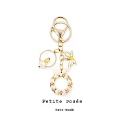 【Petite rosee】童話故事奢華金屬包包鑰匙圈配件掛吊飾-粉色公主款｜品牌禮盒包裝｜閨蜜生日情人女友老婆母親聖誕交換禮物